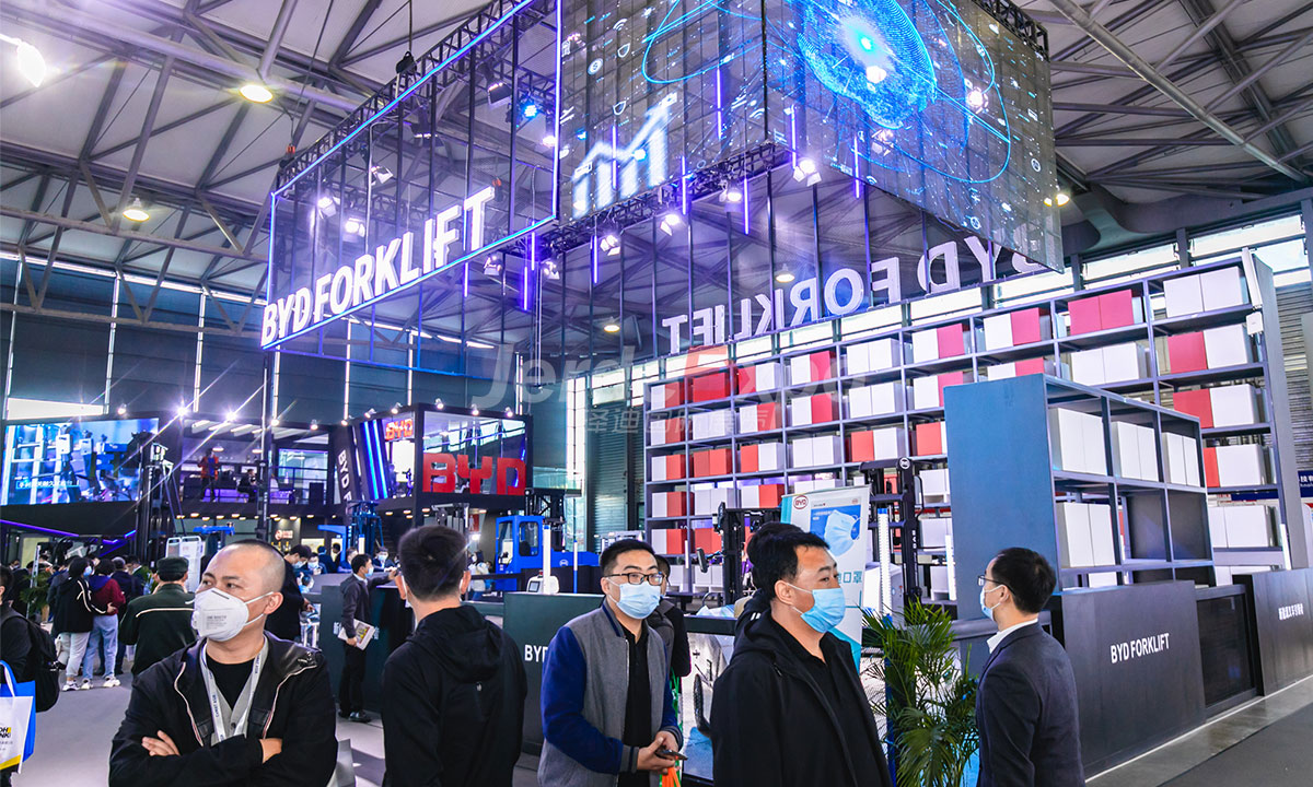 上海物流雙層展位設計搭建案例